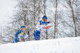 26.03.2023, Lahti, Finland (FIN): Eero Rantala (FIN), Julien Arnaud (FRA), (l-r)  - FIS world cup cross-country, mass, Lahti (FIN). www.nordicfocus.com. © Modica/NordicFocus. Every downloaded picture is fee-liable.
