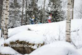 26.03.2023, Lahti, Finland (FIN): Imanol Rojo (ESP), Candide Pralong (SUI), (l-r)  - FIS world cup cross-country, mass, Lahti (FIN). www.nordicfocus.com. © Modica/NordicFocus. Every downloaded picture is fee-liable.