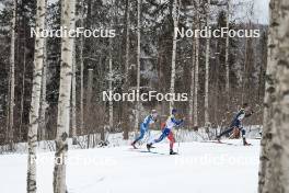 26.03.2023, Lahti, Finland (FIN): Eero Rantala (FIN), Julien Arnaud (FRA), Scott Patterson (USA), (l-r)  - FIS world cup cross-country, mass, Lahti (FIN). www.nordicfocus.com. © Modica/NordicFocus. Every downloaded picture is fee-liable.
