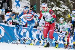26.03.2023, Lahti, Finland (FIN): Eveliina Piippo (FIN), Kerttu Niskanen (FIN), (l-r)  - FIS world cup cross-country, mass, Lahti (FIN). www.nordicfocus.com. © Modica/NordicFocus. Every downloaded picture is fee-liable.