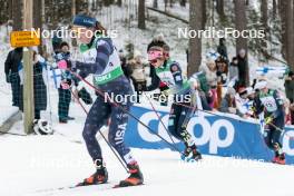 26.03.2023, Lahti, Finland (FIN): Rosie Brennan (USA), Laura Gimmler (GER), (l-r)  - FIS world cup cross-country, mass, Lahti (FIN). www.nordicfocus.com. © Modica/NordicFocus. Every downloaded picture is fee-liable.