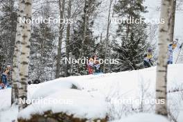 26.03.2023, Lahti, Finland (FIN): Miro Karppanen (FIN), Joonas Sarkkinen (FIN), Ireneu Esteve Altimiras (AND), Oskar Svensson (SWE), (l-r)  - FIS world cup cross-country, mass, Lahti (FIN). www.nordicfocus.com. © Modica/NordicFocus. Every downloaded picture is fee-liable.