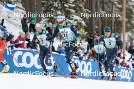 26.03.2023, Lahti, Finland (FIN): Jessie Diggins (USA), Pia Fink (GER), Rosie Brennan (USA), (l-r)  - FIS world cup cross-country, mass, Lahti (FIN). www.nordicfocus.com. © Modica/NordicFocus. Every downloaded picture is fee-liable.