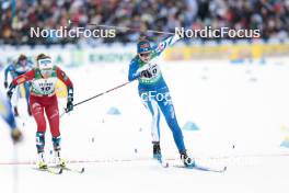 26.03.2023, Lahti, Finland (FIN): Margrethe Bergane (NOR), Johanna Matintalo (FIN), (l-r)  - FIS world cup cross-country, mass, Lahti (FIN). www.nordicfocus.com. © Modica/NordicFocus. Every downloaded picture is fee-liable.
