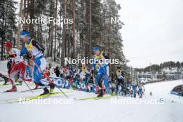 26.03.2023, Lahti, Finland (FIN): James Clugnet (GBR), Kaarel Kasper Korge (EST), (l-r)  - FIS world cup cross-country, mass, Lahti (FIN). www.nordicfocus.com. © Modica/NordicFocus. Every downloaded picture is fee-liable.