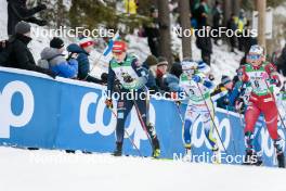 26.03.2023, Lahti, Finland (FIN): Katharina Hennig (GER), Ebba Andersson (SWE), Anne Kjersti Kalvaa (NOR), (l-r)  - FIS world cup cross-country, mass, Lahti (FIN). www.nordicfocus.com. © Modica/NordicFocus. Every downloaded picture is fee-liable.