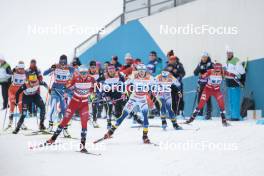 24.03.2023, Lahti, Finland (FIN): Jasmin Kahara (FIN), Jonna Sundling (SWE), (l-r)  - FIS world cup cross-country, mixed team sprint, Lahti (FIN). www.nordicfocus.com. © Modica/NordicFocus. Every downloaded picture is fee-liable.
