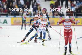 24.03.2023, Lahti, Finland (FIN): Sofie Krehl (GER), Pia Fink (GER), (l-r)  - FIS world cup cross-country, mixed team sprint, Lahti (FIN). www.nordicfocus.com. © Modica/NordicFocus. Every downloaded picture is fee-liable.