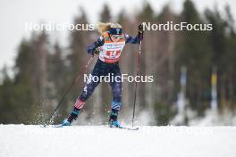 24.03.2023, Lahti, Finland (FIN): Samantha Smith (USA) - FIS world cup cross-country, mixed team sprint, Lahti (FIN). www.nordicfocus.com. © Modica/NordicFocus. Every downloaded picture is fee-liable.