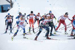 24.03.2023, Lahti, Finland (FIN): Ebba Andersson (SWE), Pia Fink (GER), Laura Gimmler (GER), Anja Weber (SUI), (l-r)  - FIS world cup cross-country, mixed team sprint, Lahti (FIN). www.nordicfocus.com. © Modica/NordicFocus. Every downloaded picture is fee-liable.