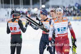 24.03.2023, Lahti, Finland (FIN): Francesco De Fabiani (ITA), James Clinton Schoonmaker (USA), (l-r)  - FIS world cup cross-country, mixed team sprint, Lahti (FIN). www.nordicfocus.com. © Modica/NordicFocus. Every downloaded picture is fee-liable.