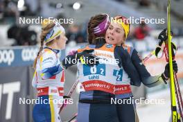 24.03.2023, Lahti, Finland (FIN): Sofie Krehl (GER), Coletta Rydzek (GER), (l-r)  - FIS world cup cross-country, mixed team sprint, Lahti (FIN). www.nordicfocus.com. © Modica/NordicFocus. Every downloaded picture is fee-liable.
