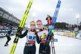 24.03.2023, Lahti, Finland (FIN): Coletta Rydzek (GER), Laura Gimmler (GER), (l-r)  - FIS world cup cross-country, mixed team sprint, Lahti (FIN). www.nordicfocus.com. © Modica/NordicFocus. Every downloaded picture is fee-liable.