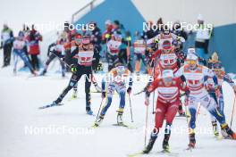 24.03.2023, Lahti, Finland (FIN): Laura Gimmler (GER), Ebba Andersson (SWE), Lotta Udnes Weng (NOR), (l-r)  - FIS world cup cross-country, mixed team sprint, Lahti (FIN). www.nordicfocus.com. © Modica/NordicFocus. Every downloaded picture is fee-liable.