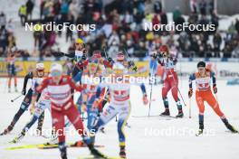 24.03.2023, Lahti, Finland (FIN): Mathilde Myhrvold (NOR), Katerina Razymova (CZE), (l-r)  - FIS world cup cross-country, mixed team sprint, Lahti (FIN). www.nordicfocus.com. © Modica/NordicFocus. Every downloaded picture is fee-liable.