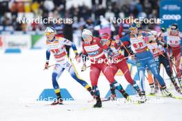 24.03.2023, Lahti, Finland (FIN): Emma Ribom (SWE), Julie Myhre (NOR), Jasmi Joensuu (FIN), (l-r)  - FIS world cup cross-country, mixed team sprint, Lahti (FIN). www.nordicfocus.com. © Modica/NordicFocus. Every downloaded picture is fee-liable.