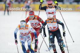 24.03.2023, Lahti, Finland (FIN): Julie Myhre (NOR), Pia Fink (GER), (l-r)  - FIS world cup cross-country, mixed team sprint, Lahti (FIN). www.nordicfocus.com. © Modica/NordicFocus. Every downloaded picture is fee-liable.