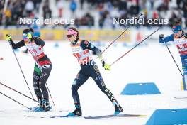 24.03.2023, Lahti, Finland (FIN): Nicole Monsorno (ITA), Laura Gimmler (GER), (l-r)  - FIS world cup cross-country, mixed team sprint, Lahti (FIN). www.nordicfocus.com. © Modica/NordicFocus. Every downloaded picture is fee-liable.