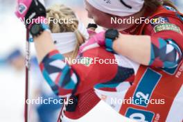 24.03.2023, Lahti, Finland (FIN): Julie Myhre (NOR), Anne Kjersti Kalvaa (NOR), (l-r)  - FIS world cup cross-country, mixed team sprint, Lahti (FIN). www.nordicfocus.com. © Modica/NordicFocus. Every downloaded picture is fee-liable.