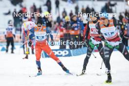 24.03.2023, Lahti, Finland (FIN): Michal Novak (CZE), Davide Graz (ITA), (l-r)  - FIS world cup cross-country, mixed team sprint, Lahti (FIN). www.nordicfocus.com. © Modica/NordicFocus. Every downloaded picture is fee-liable.