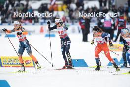 24.03.2023, Lahti, Finland (FIN): Pia Fink (GER), Katerina Razymova (CZE), (l-r)  - FIS world cup cross-country, mixed team sprint, Lahti (FIN). www.nordicfocus.com. © Modica/NordicFocus. Every downloaded picture is fee-liable.