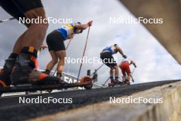 05.08.2023, Sandnes, Norway (NOR): Sivert Wiig (NOR), Michael Foettinger (AUT), Erik Valnes (NOR), (l-r) - BLINK23 Festival Cross-Country - Sandnes (NOR). www.nordicfocus.com. © Manzoni/NordicFocus. Every downloaded picture is fee-liable.