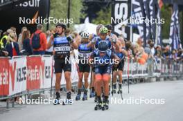 03.08.2023, Sandnes, Norway (NOR): Valerio Grond (SUI), Elie Faret (FRA), (l-r) - BLINK23 Festival Cross-Country - Sandnes (NOR). www.nordicfocus.com. © Manzoni/NordicFocus. Every downloaded picture is fee-liable.