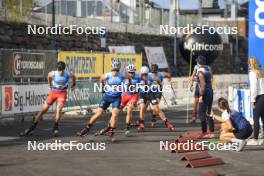 05.08.2023, Sandnes, Norway (NOR): Michael Foettinger (AUT), Lars Young Vik (AUS), (l-r) - BLINK23 Festival Cross-Country - Sandnes (NOR). www.nordicfocus.com. © Manzoni/NordicFocus. Every downloaded picture is fee-liable.