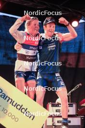 03.08.2023, Sandnes, Norway (NOR): Astrid Oeyre Slind (NOR), Andrew Musgrave (GBR), (l-r) - BLINK23 Festival Cross-Country - Sandnes (NOR). www.nordicfocus.com. © Manzoni/NordicFocus. Every downloaded picture is fee-liable.