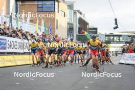 04.08.2023, Sandnes, Norway (NOR): Event Feature: Start of men finals - BLINK23 Festival Cross-Country - Sandnes (NOR). www.nordicfocus.com. © Manzoni/NordicFocus. Every downloaded picture is fee-liable.