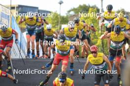 04.08.2023, Sandnes, Norway (NOR): Benjamin Moser (AUT), Federico Pellegrino (ITA), (l-r) - BLINK23 Festival Cross-Country - Sandnes (NOR). www.nordicfocus.com. © Manzoni/NordicFocus. Every downloaded picture is fee-liable.