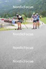 24.06.2023, Ruhpolding, Germany (GER): Anian Sossau (GER), Jakob Walther (GER), Lucas Boegl (GER), (l-r) - Cross-Country summer training, Ruhpolding (GER). www.nordicfocus.com. © Reiter/NordicFocus. Every downloaded picture is fee-liable.