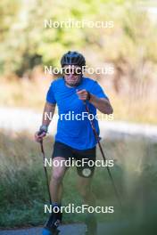 16.09.2023, Font-Romeu, France (FRA): Jules Lapierre (FRA) - Cross-Country training, Font-Romeu (FRA). www.nordicfocus.com. © Authamayou/NordicFocus. Every downloaded picture is fee-liable.