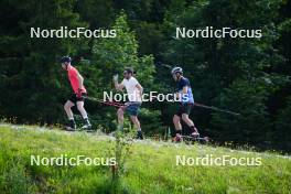 03.06.2023, Ruhpolding, Germany (GER): Albert Kuchler (GER), Alexander Brandner (GER), (l-r) - Cross-Country summer training, Ruhpolding (GER). www.nordicfocus.com. © Reiter/NordicFocus. Every downloaded picture is fee-liable.