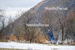 01.11.2023, Bessans, France (FRA): Léna Quintin (FRA) - Cross-Country training, Bessans (FRA). www.nordicfocus.com. © Authamayou/NordicFocus. Every downloaded picture is fee-liable.