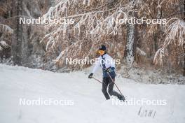 03.11.2023, Bessans, France (FRA): Delphine Claudel (FRA) - Cross-Country training, Bessans (FRA). www.nordicfocus.com. © Authamayou/NordicFocus. Every downloaded picture is fee-liable.