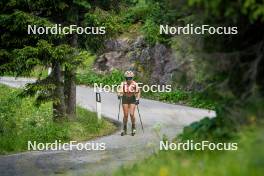 20.07.2023, Lavaze, Italy (ITA): Katharina Hennig (GER) - Cross-Country summer training, Lavaze (ITA). www.nordicfocus.com. © Barbieri/NordicFocus. Every downloaded picture is fee-liable.