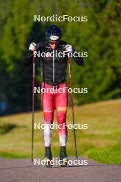 24.09.2023, Lavaze, Italy (ITA): Benjamin Moser (AUT) - Cross-Country summer training, Lavaze (ITA). www.nordicfocus.com. © Barbieri/NordicFocus. Every downloaded picture is fee-liable.