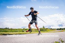 04.07.2023, Lavaze, Italy (ITA): Jason Ruesch (SUI) - Cross-Country summer training, Lavaze (ITA). www.nordicfocus.com. © Barbieri/NordicFocus. Every downloaded picture is fee-liable.