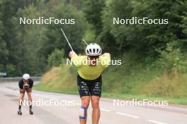 26.07.2023, Premanon, France (FRA): Gaspard Rousset (FRA) - Cross-Country summer training, Premanon (FRA). www.nordicfocus.com. © Manzoni/NordicFocus. Every downloaded picture is fee-liable.