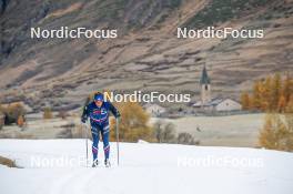 01.11.2023, Bessans, France (FRA): Julien Arnaud (FRA) - Cross-Country training, Bessans (FRA). www.nordicfocus.com. © Authamayou/NordicFocus. Every downloaded picture is fee-liable.