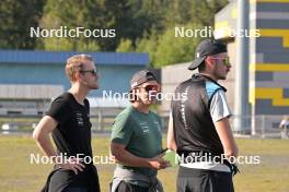 27.09.2023, Oberhof, Germany (GER): Erik Braten (NOR), Francois Faivre (FRA), (l-r) - Cross-Country training, Oberhof (GER). www.nordicfocus.com. © Reichert/NordicFocus. Every downloaded picture is fee-liable.