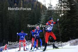 01.11.2023, Davos, Switzerland (SUI): Teresa Stadlober (AUT), Benjamin Moser (AUT), (l-r) - Cross-Country preseason training, Davos (SUI). www.nordicfocus.com. © Manzoni/NordicFocus. Every downloaded picture is fee-liable.