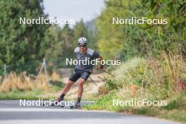 17.09.2023, Font-Romeu, France (FRA): Renaud Jay (FRA) - Cross-Country training, Font-Romeu (FRA). www.nordicfocus.com. © Authamayou/NordicFocus. Every downloaded picture is fee-liable.