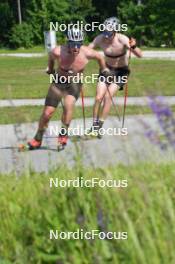 03.06.2023, Ruhpolding, Germany (GER): Paul Graef (GER), Alexander Brandner (GER), (l-r) - Cross-Country summer training, Ruhpolding (GER). www.nordicfocus.com. © Reiter/NordicFocus. Every downloaded picture is fee-liable.
