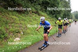 26.07.2023, Premanon, France (FRA): Theo Schely (FRA), Jules Chappaz (FRA), (l-r) - Cross-Country summer training, Premanon (FRA). www.nordicfocus.com. © Manzoni/NordicFocus. Every downloaded picture is fee-liable.
