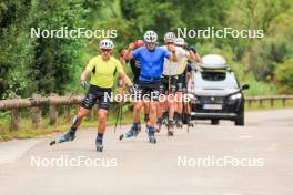 26.07.2023, Premanon, France (FRA): Gaspard Rousset (FRA), Theo Schely (FRA), (l-r) - Cross-Country summer training, Premanon (FRA). www.nordicfocus.com. © Manzoni/NordicFocus. Every downloaded picture is fee-liable.