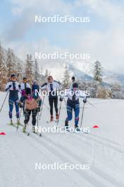 03.11.2023, Bessans, France (FRA): Flora Dolci (FRA), Mélissa Gal (FRA), (l-r) - Cross-Country training, Bessans (FRA). www.nordicfocus.com. © Authamayou/NordicFocus. Every downloaded picture is fee-liable.