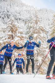 03.11.2023, Bessans, France (FRA): Jules Lapierre (FRA), Arnaud Chautemps (FRA), (l-r) - Cross-Country training, Bessans (FRA). www.nordicfocus.com. © Authamayou/NordicFocus. Every downloaded picture is fee-liable.