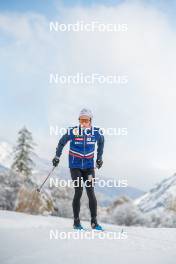 03.11.2023, Bessans, France (FRA): Jules Lapierre (FRA) - Cross-Country training, Bessans (FRA). www.nordicfocus.com. © Authamayou/NordicFocus. Every downloaded picture is fee-liable.